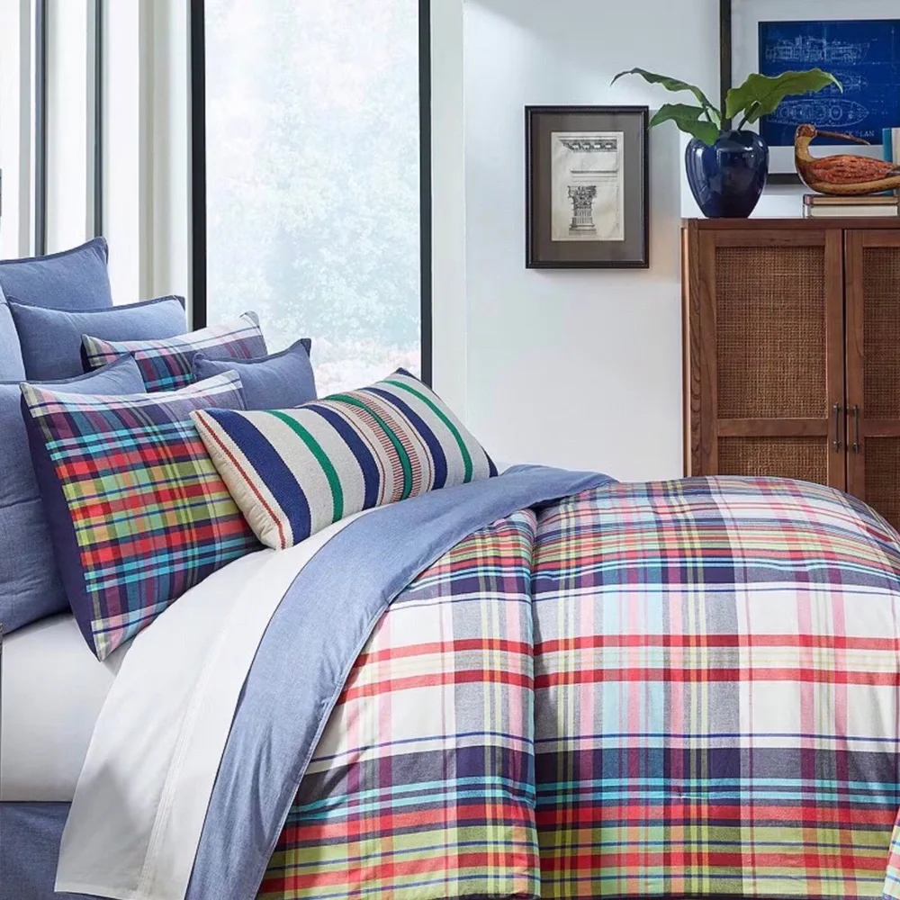Daniel Cremieux Plaid Multicolor Bedding Set